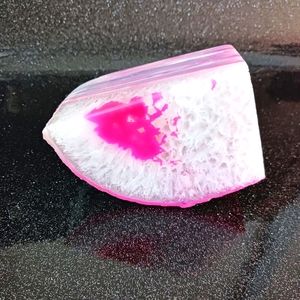 Dyed Pink Agate Crystal.